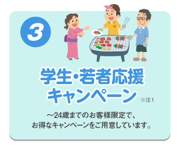 学生・若者応援キャンペーン